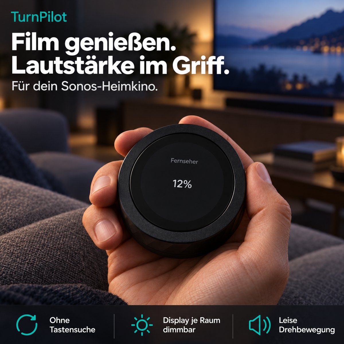 TurnPilot - Slimmere volumeknop voor je Sonos-speakers - Wifi-afstandsbediening