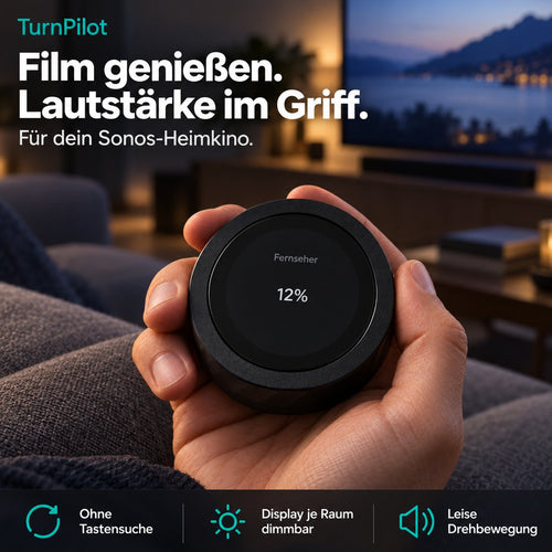 TurnPilot - Smarter Lautstärke-Drehregler für deine Sonos Lautsprecher - WLAN-Fernbedienung