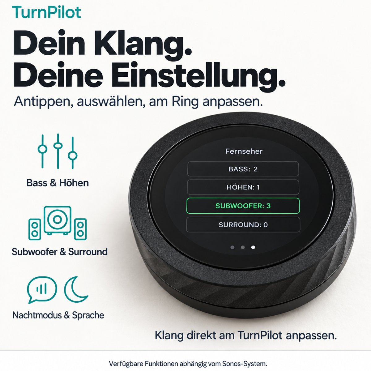 TurnPilot - Slimmere volumeknop voor je Sonos-speakers - Wifi-afstandsbediening