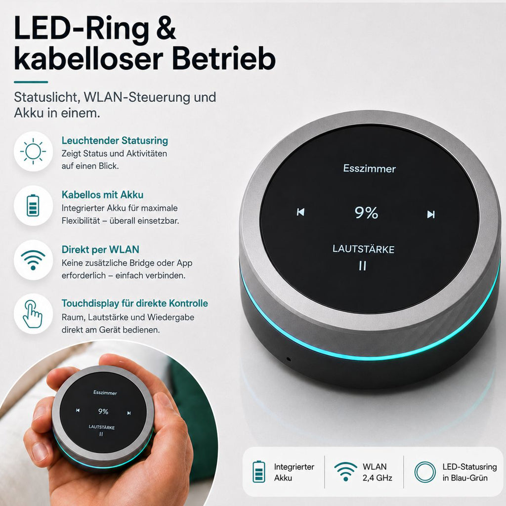 Sonos Fernbedieungung Lautstärke Drehregler