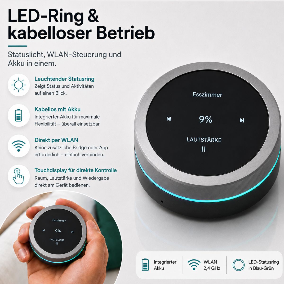 Sonos Fernbedieungung Lautstärke Drehregler
