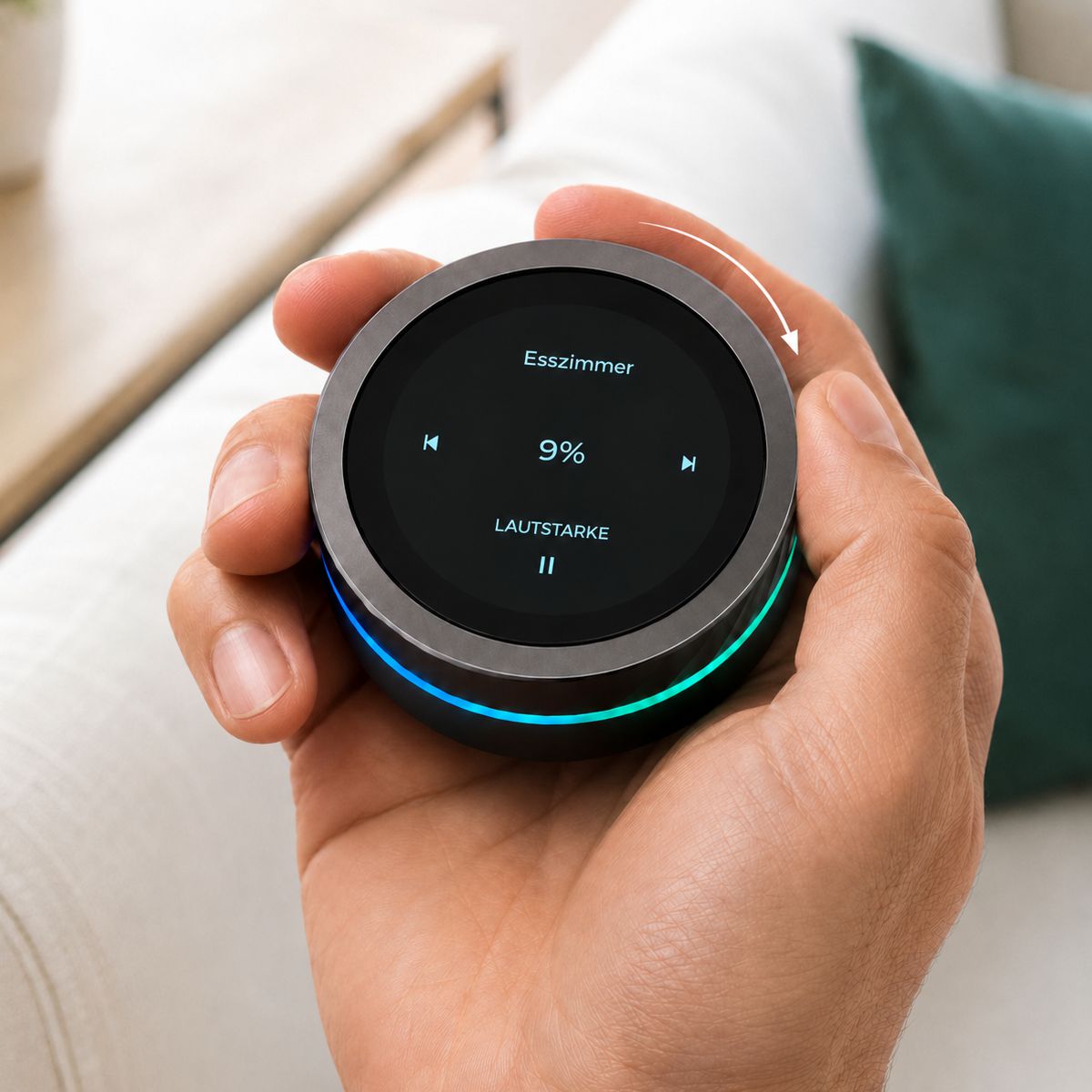 Sonos Lautstärke Drehregler Drehknopf mit WLAN Akku Fernbedienung